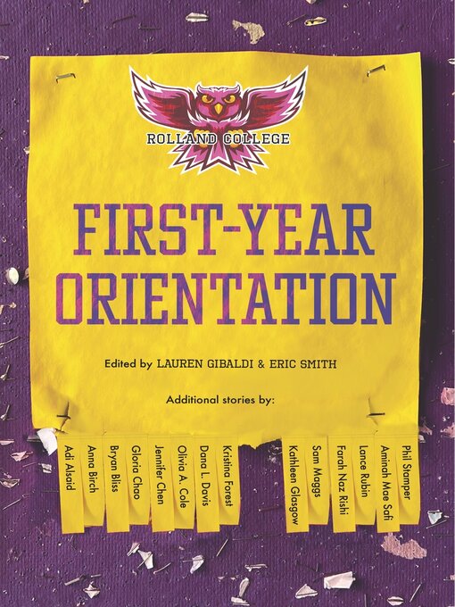 Title details for First-Year Orientation by Lauren Gibaldi - Wait list